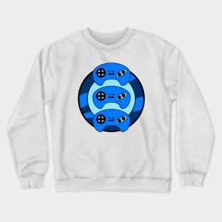 Blue Triple Controller Crewneck Sweatshirt